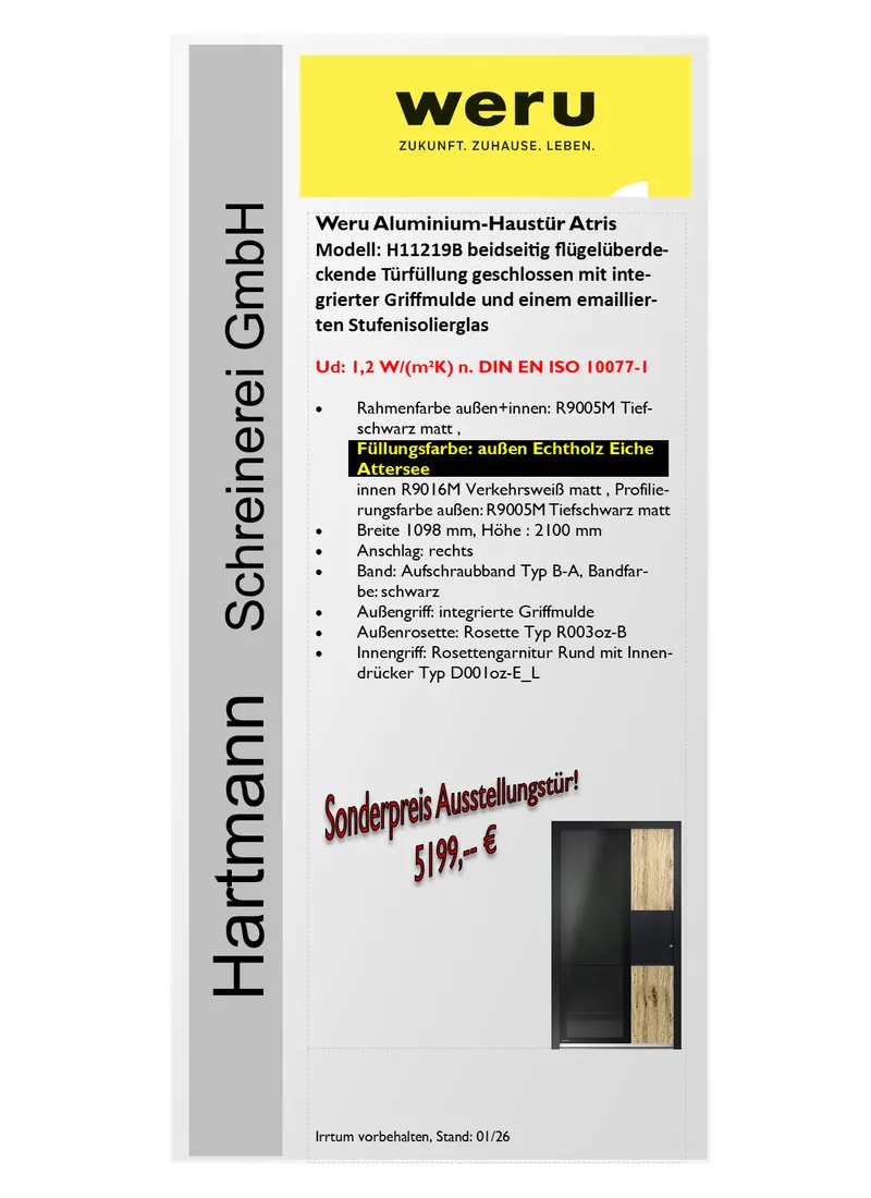 Datenblatt WERU ATRIS H11219B