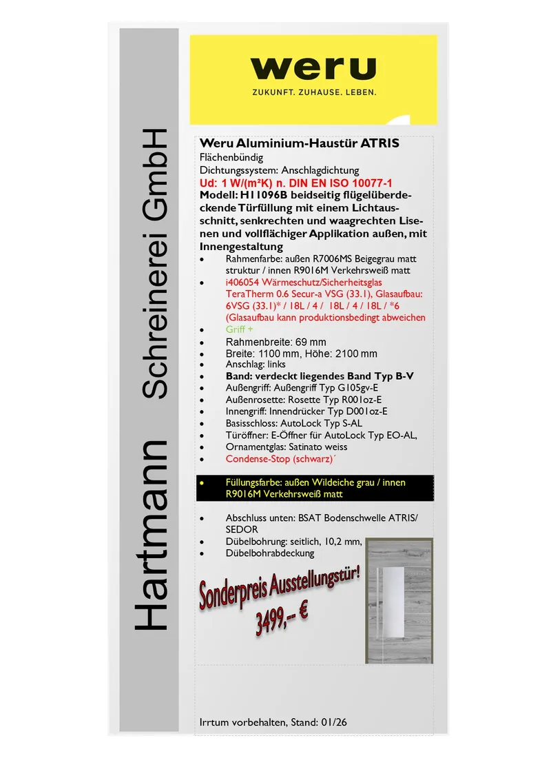 Datenblatt WERU ATRIS H11096B