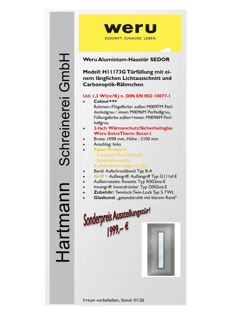 Datenblatt WERU SEDOR H11173G