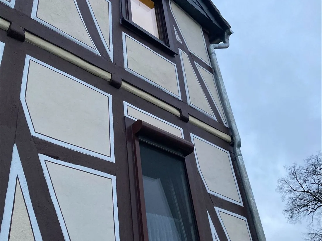 Zipscreen am Fachwerkhaus