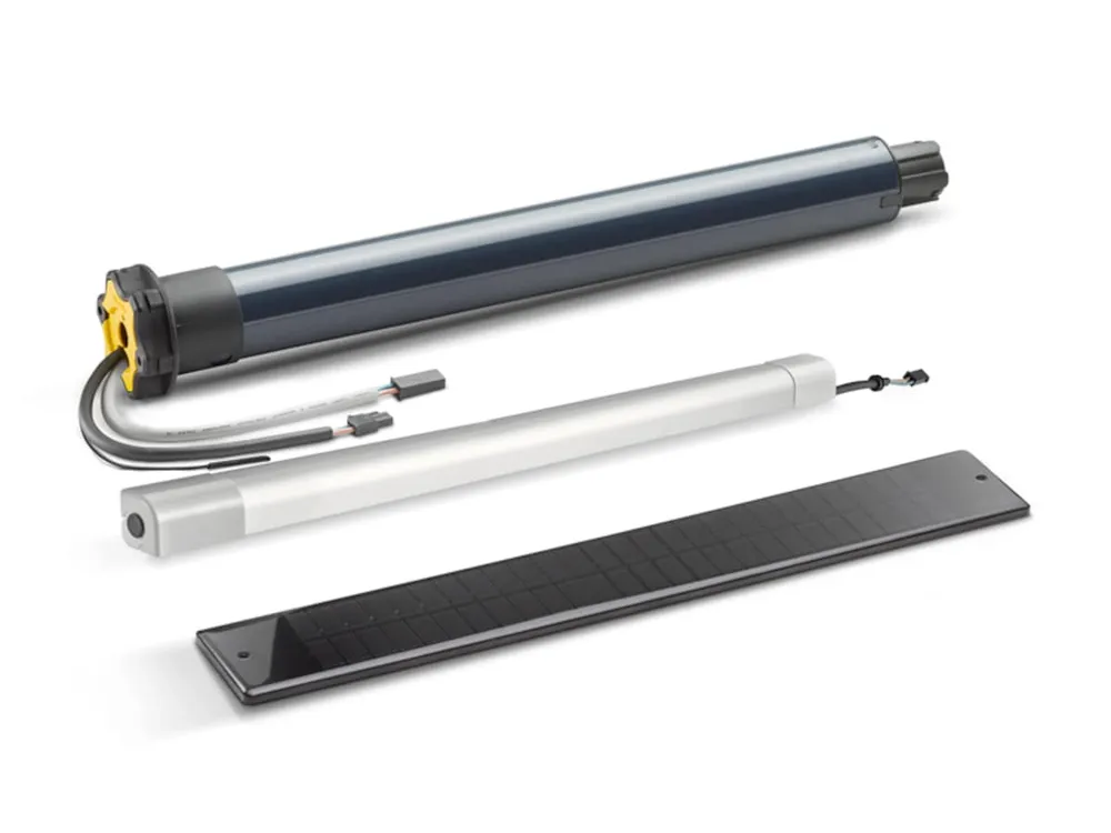 Somfy RS100 Solar io: Rohrmotor, Batterie und Solarpanel